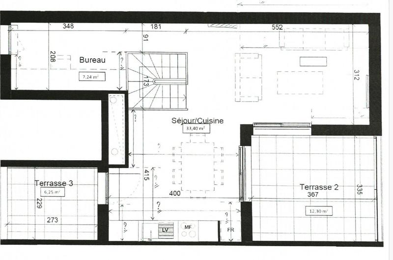 Duplex - 104 m² - 4 pièces