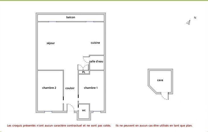 Appartement - 59 m² - 3 pièces