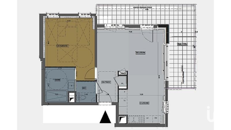 Appartement - 50 m² - 2 pièces