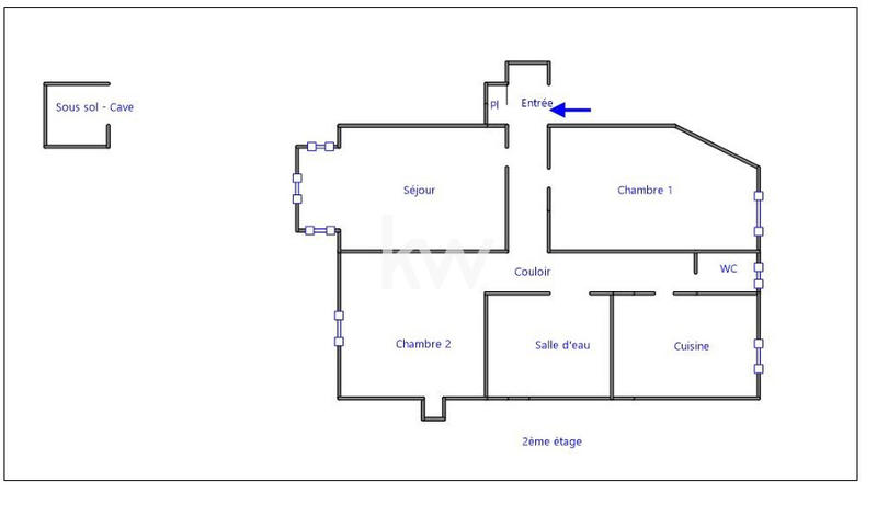 Appartement - 84 m² - 3 pièces
