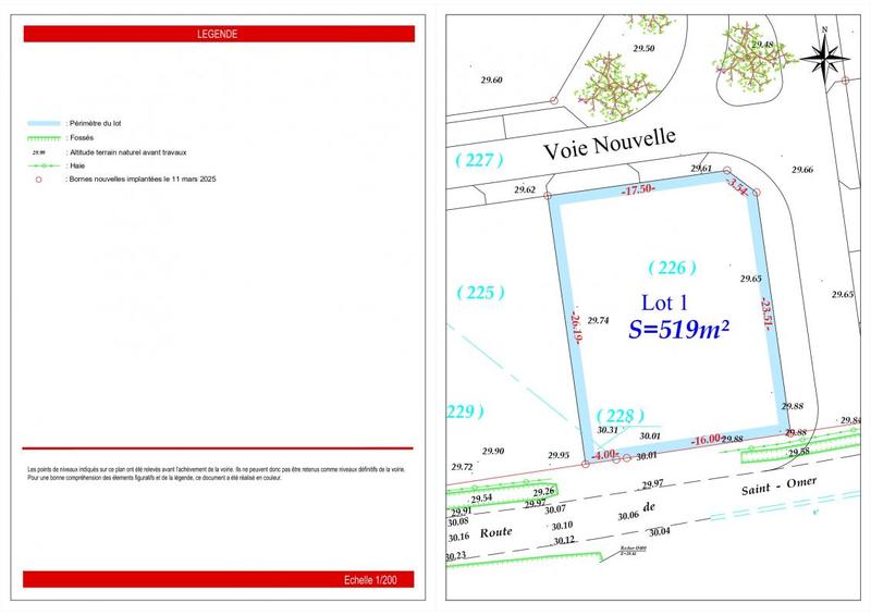 Terrain de lotissements - 502 m²