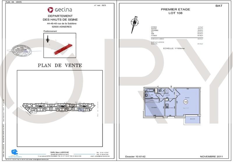 Appartement - 44 m² - 2 pièces