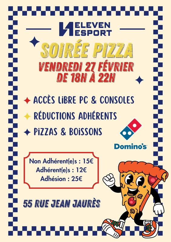 Soirée pizza et jeux vidéos