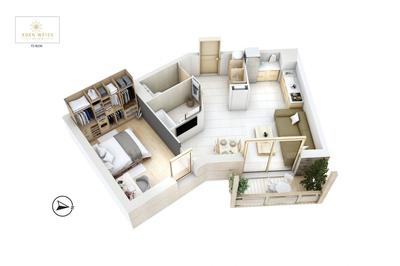 Appartement - 45 m² - 2 pièces