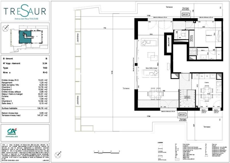 Appartement - 125 m² - 5 pièces