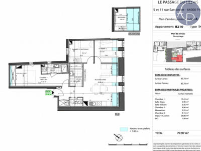 Appartement - 84 m² - 4 pièces