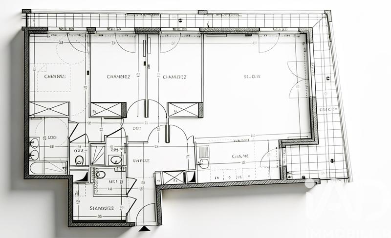Appartement - 95 m² - 4 pièces