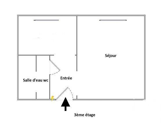 Studio - 23 m² - 2 pièces