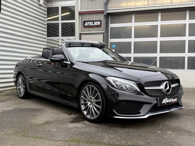 Mercedes Classe c Cabriolet 220d 9g-Tronic 170cv Amg-Line *Suivi à l'appui Mercedes* Caméra*Ja19"Cuir, très belles options