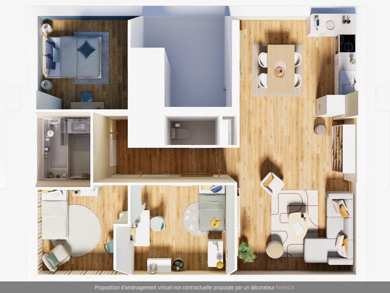 Appartement - 78 m² - 4 pièces