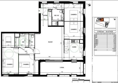 Appartement - 112 m² - 5 pièces