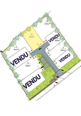 Terrain - 421 m²