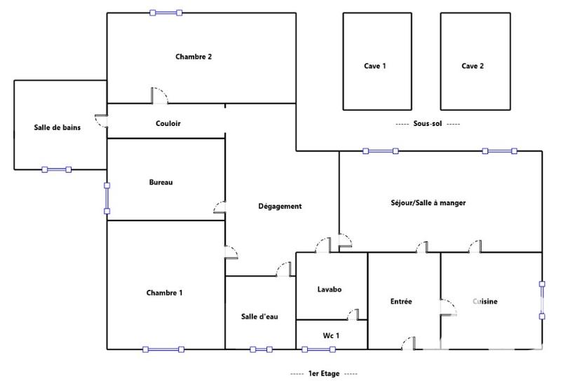Appartement - 116 m² - 4 pièces
