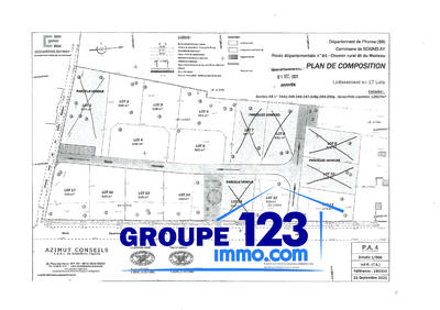 Terrain - 728 m²