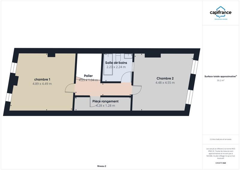 Appartement - 106 m² - 3 pièces