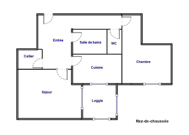 Appartement - 56 m² - 2 pièces
