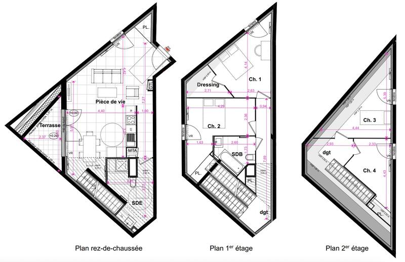 Appartement - 123 m² - 5 pièces