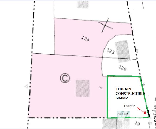 Terrain - 604 m²