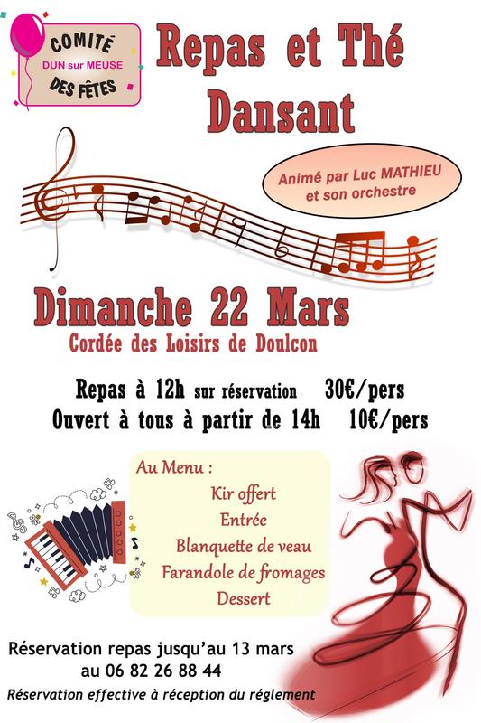 Repas et thé dansant