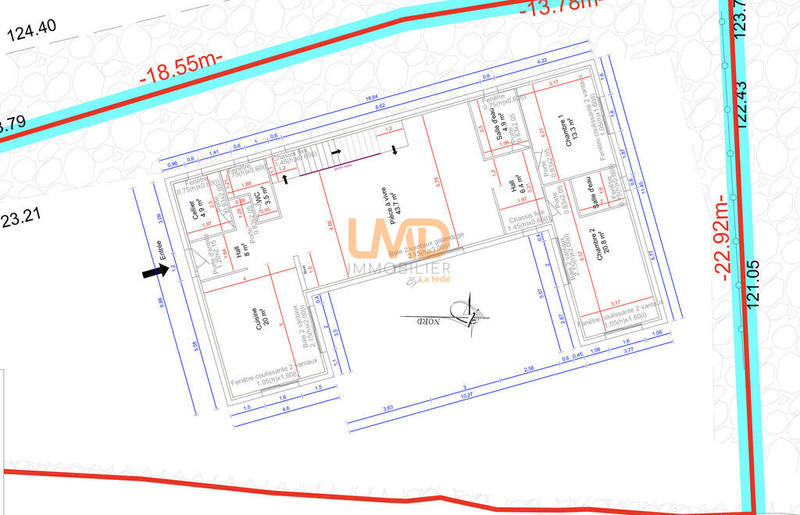 Terrain constructible - 1 141 m²