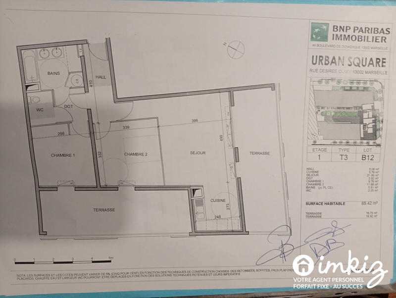 Appartement - 66 m² - 3 pièces