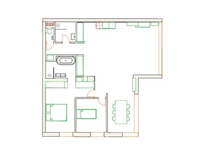 Appartement - 94 m² - 4 pièces