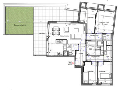 Appartement - 94 m² - 5 pièces