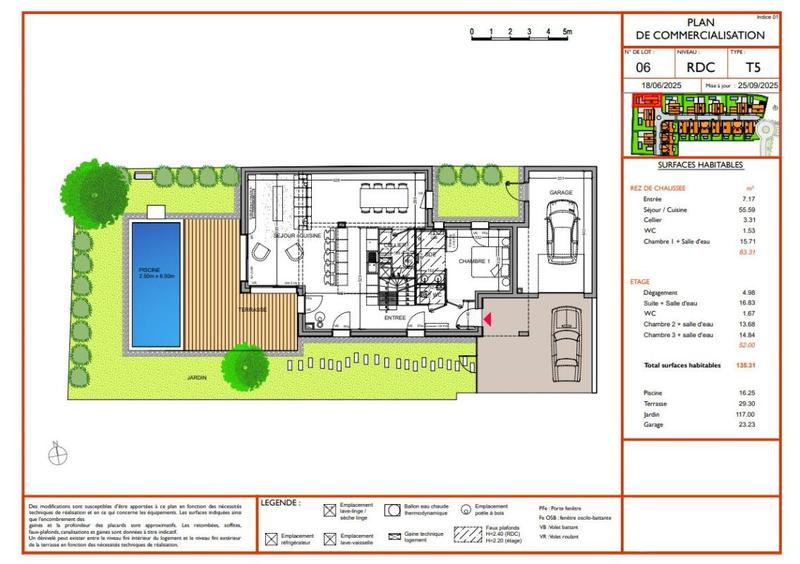 Maison - 135 m² - 5 pièces