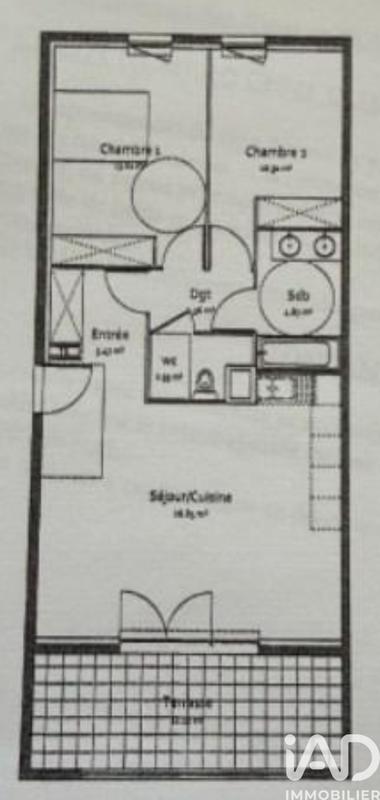 Appartement - 66 m² - 3 pièces