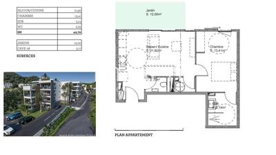 Appartement - 42 m² - 2 pièces