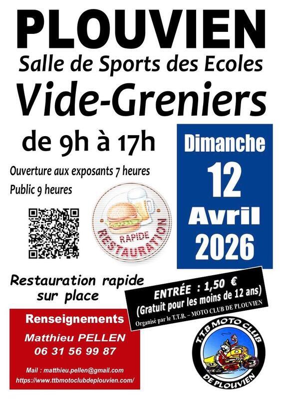Vide-greniers du ttb moto club de plouvien