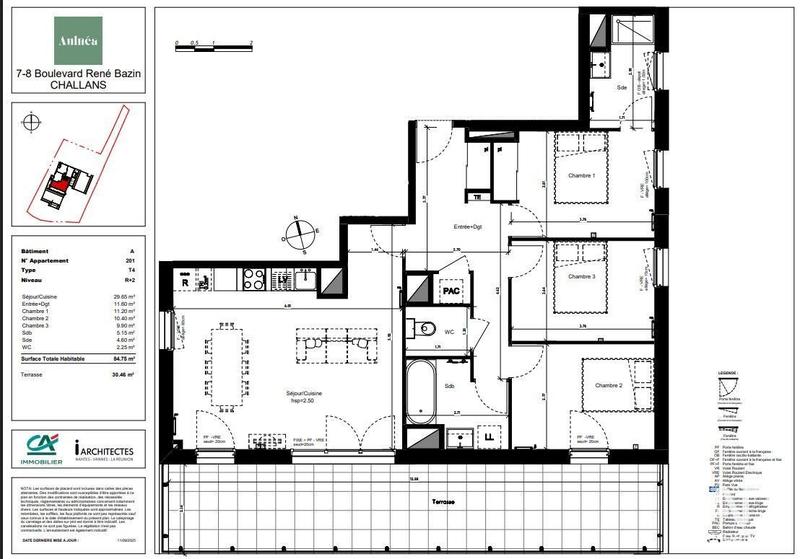 Appartement - 85 m² - 4 pièces