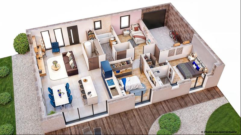 Maison - 95 m² - 5 pièces