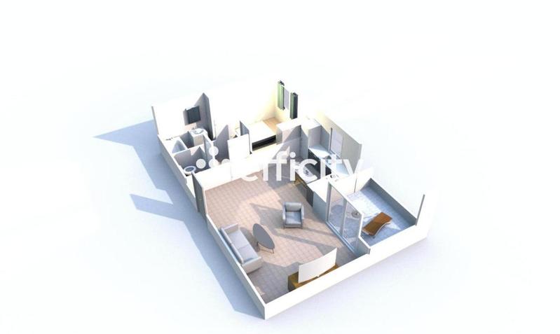 Appartement - 54 m² - 2 pièces