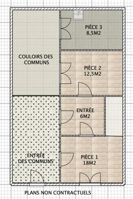 Bureau - 45 m² - 4 pièces