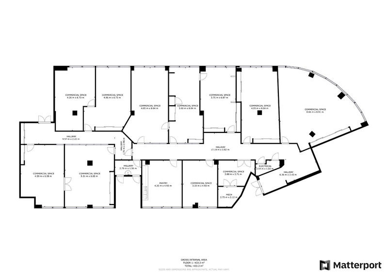 Bureau - 412 m² - 9 pièces