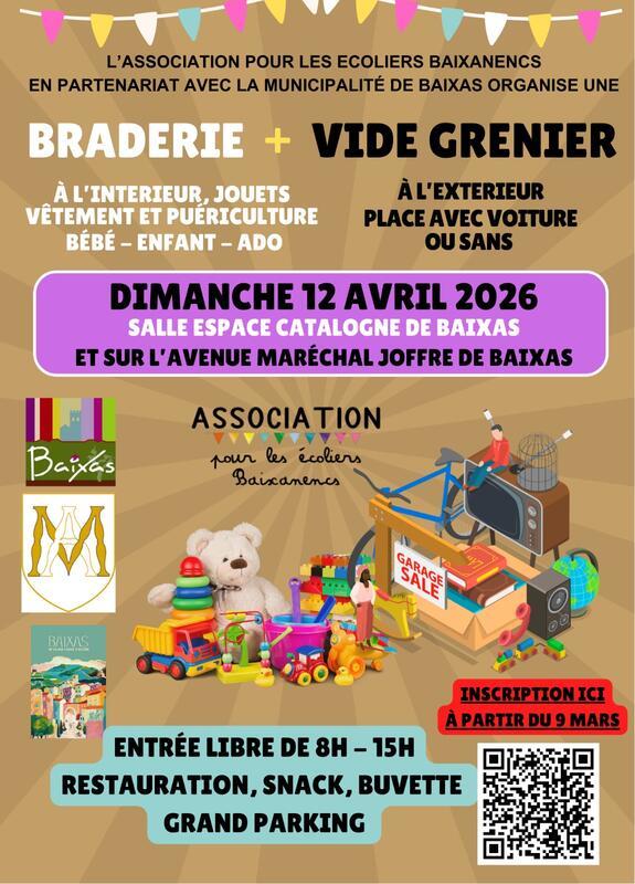 Grande vide grenier de printemps baixas