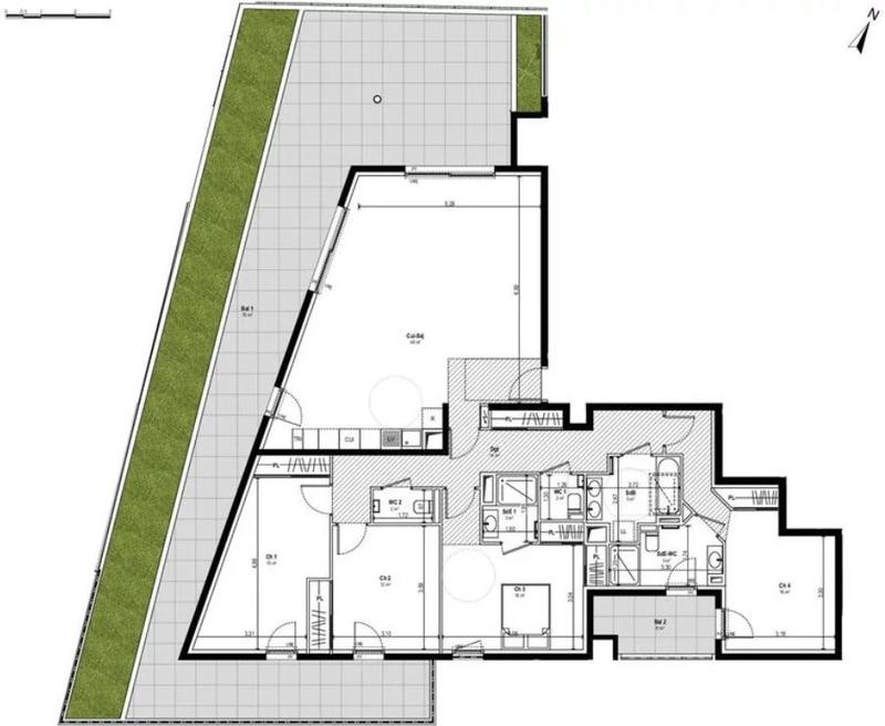 Appartement - 140 m² - 5 pièces