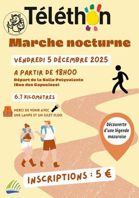 Marche nocturne &quot;Téléthon&quot;