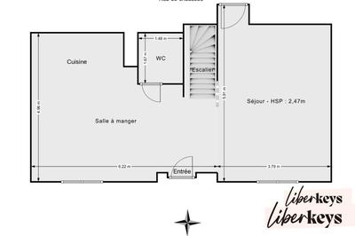 Maison en pierre - 88 m² - 4 pièces