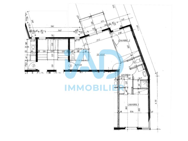 Appartement - 55 m² - 3 pièces