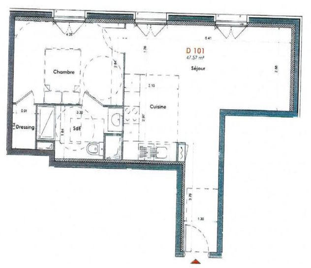 Appartement - 48 m² - 2 pièces