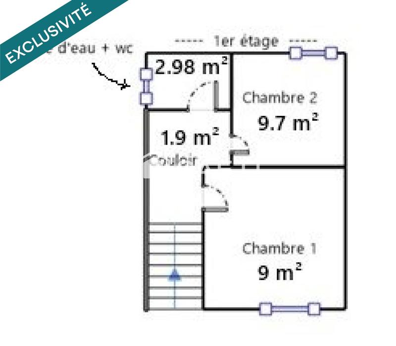 Maison - 50 m² - 3 pièces