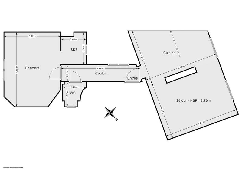 Appartement - 44 m² - 2 pièces