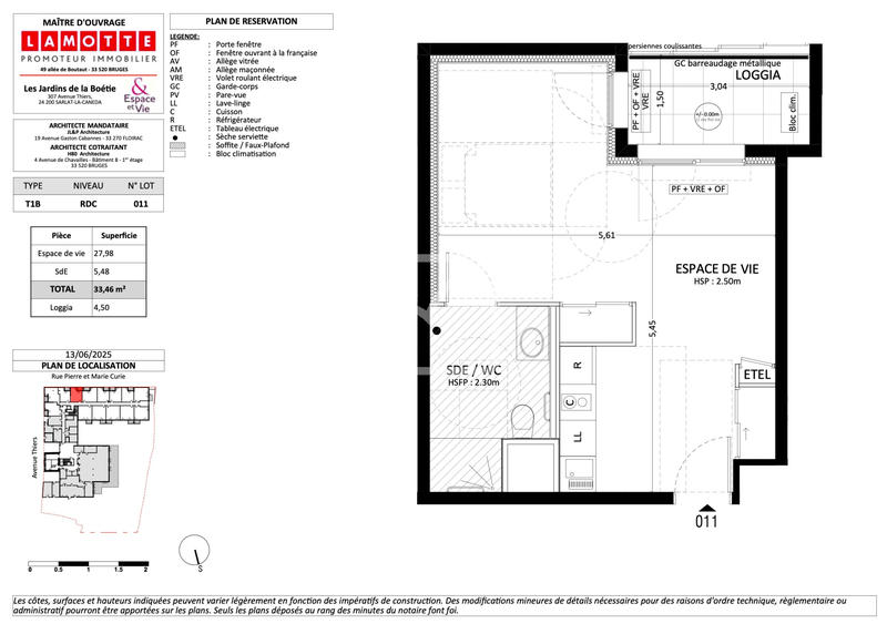 Appartement - 34 m² - 1 pièce