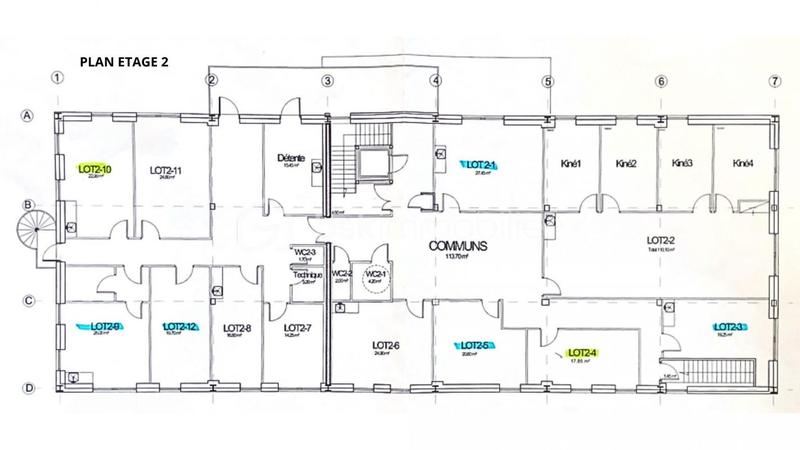 Bureau - 19 m² - 1 pièce