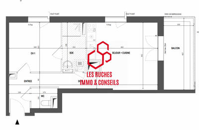 Appartement - 44 m² - 2 pièces