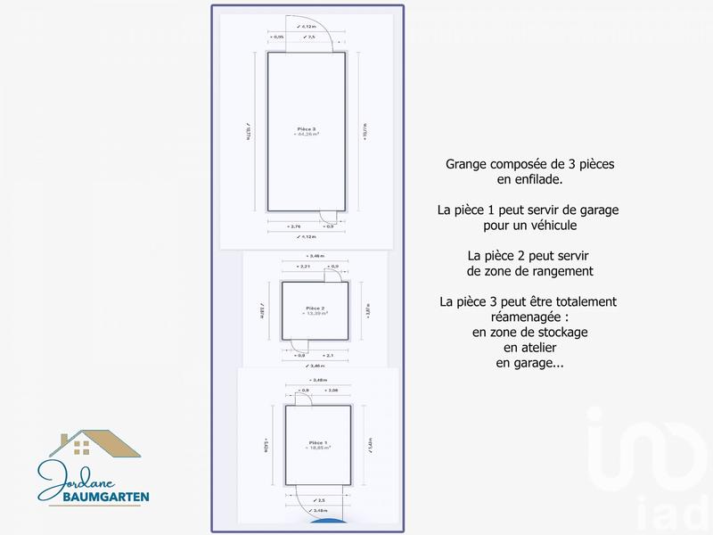 Ferme - 76 m² - 3 pièces