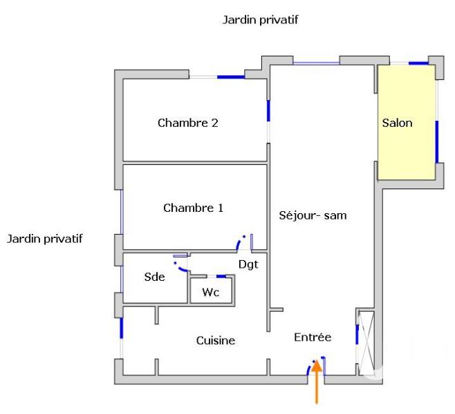 Appartement - 79 m² - 3 pièces