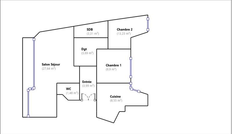 Appartement - 71 m² - 3 pièces